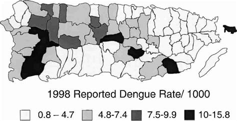 dengue fever puerto rico map